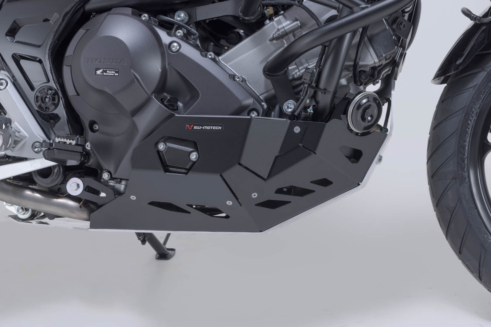 SW-MOTECH Protector de motor Negro/plateado. Honda NC700 / NC750 con DCT.