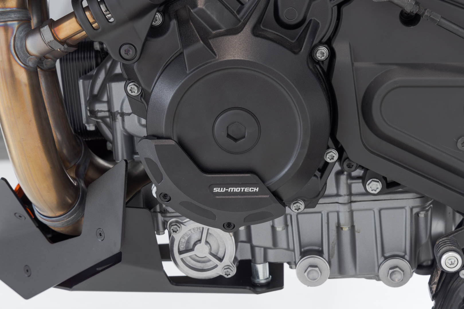 SW-MOTECH Protector de la tapa para la carcasa del motor Negro. KTM 990 Duke (23-).