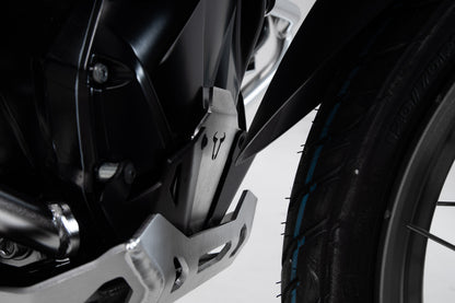 SW-MOTECH Extensión delantera de protector de motor Negro/plateado. BMW R1200 (12-18) R1250 (18-).