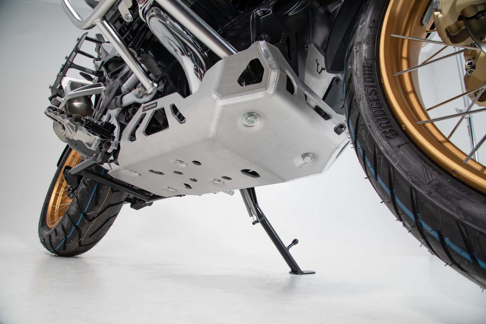 SW-MOTECH Protector de motor Plateado. BMW R 1250 GS / Adv / Rallye (18-).