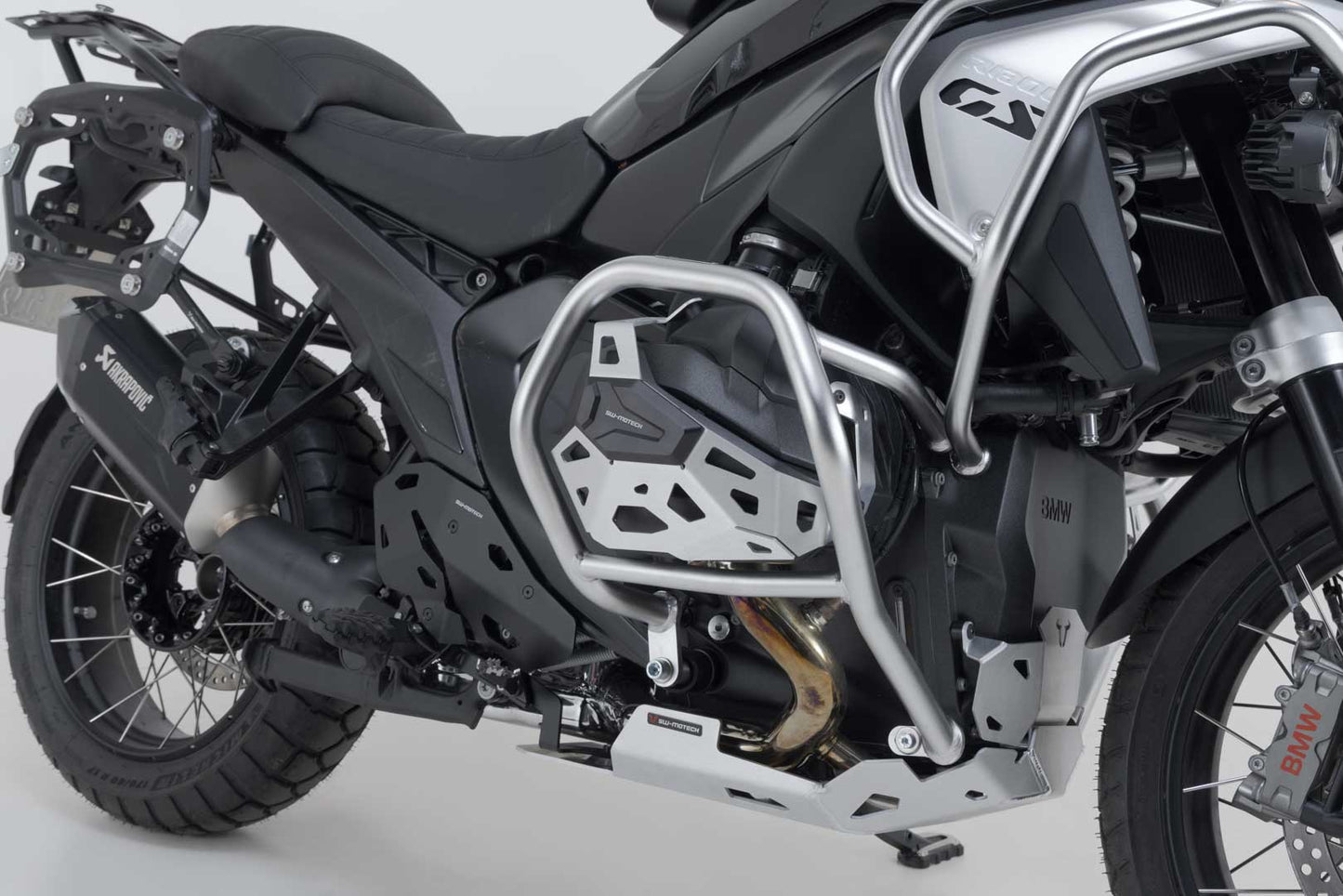 SW-MOTECH Protector de los cilindros Negro/plateado. BMW R 1300 GS R 1300 R/RS.
