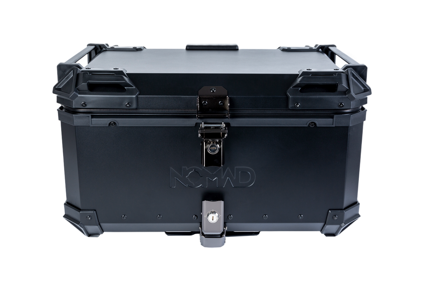 Top Case NOMAD 65L de Aluminio Negro con Respaldo y Base