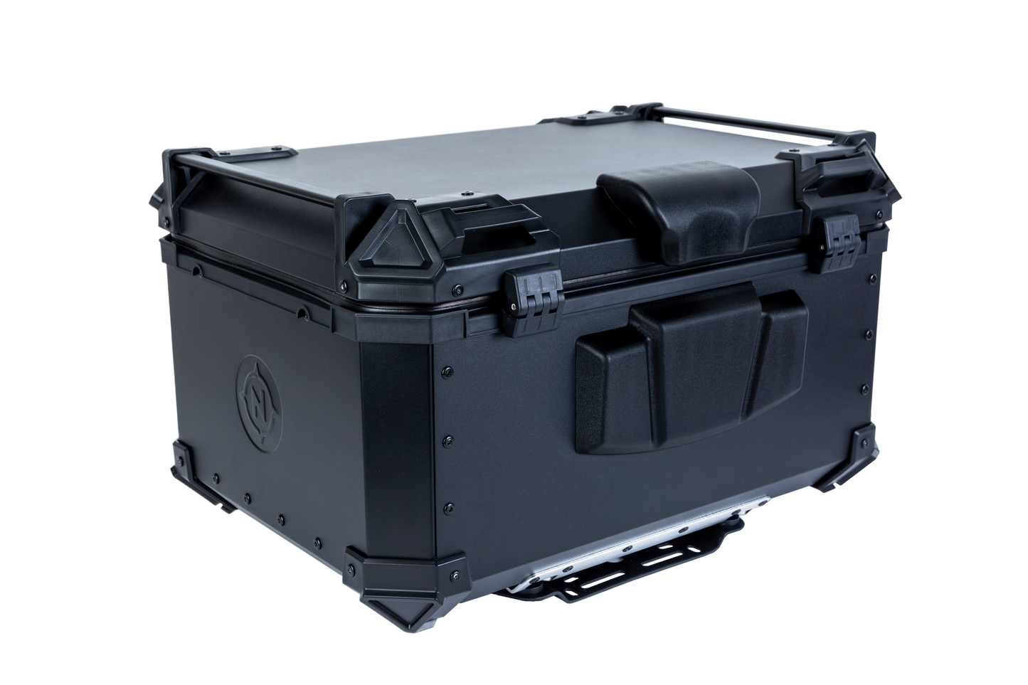 Top Case NOMAD 65L de Aluminio Negro con Respaldo y Base