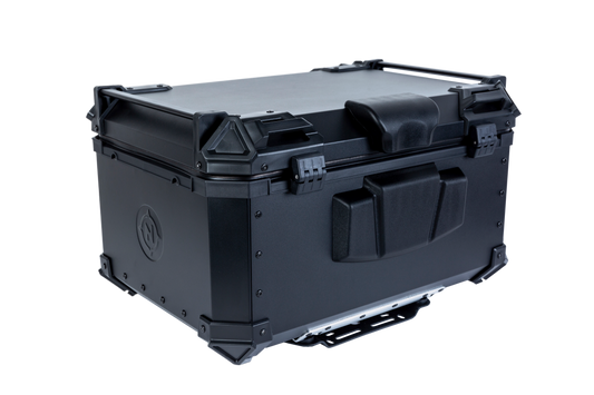 Top Case NOMAD 65L de Aluminio Negro con Respaldo y Base