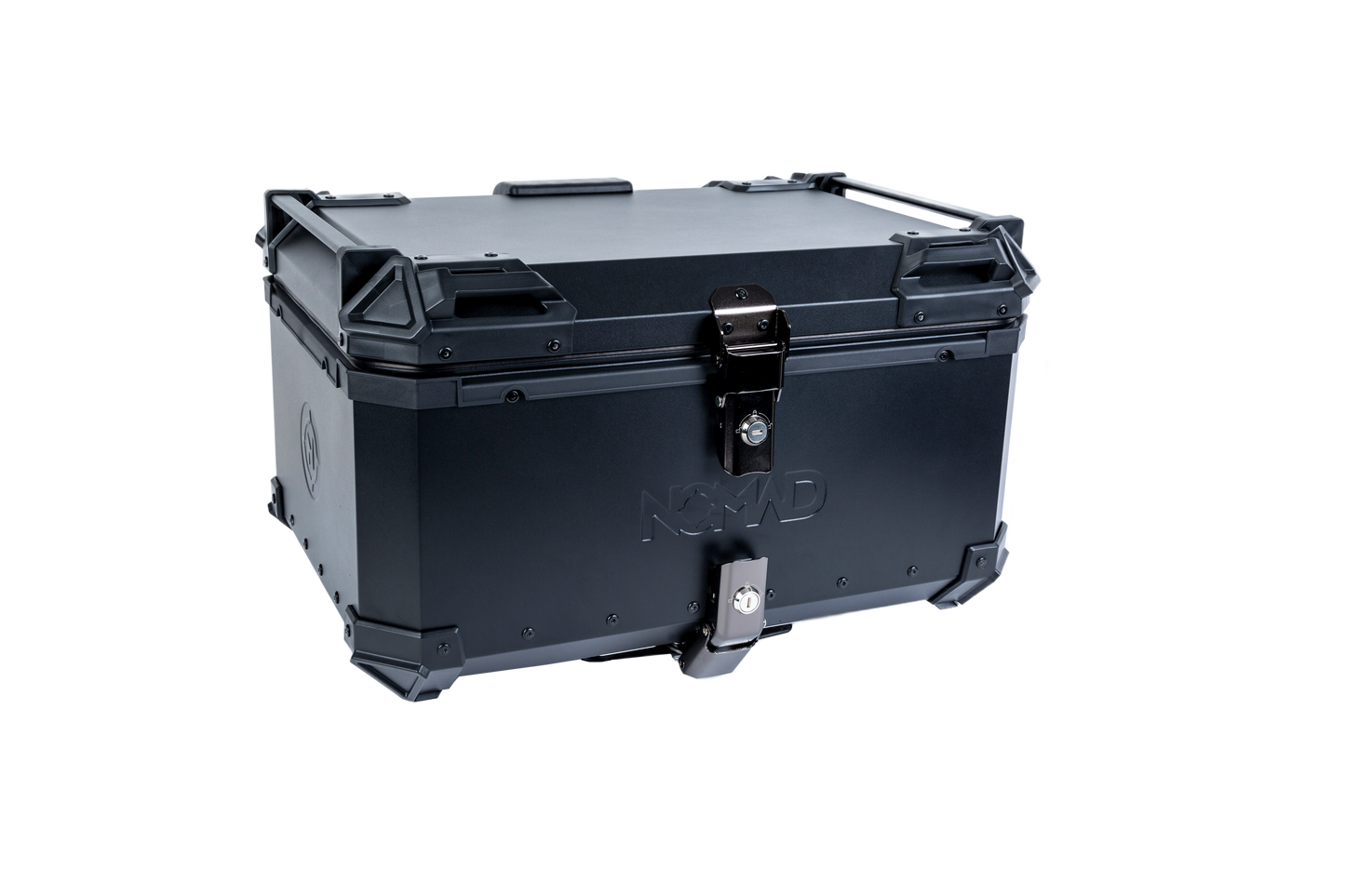 Top Case NOMAD 65L de Aluminio Negro con Respaldo y Base