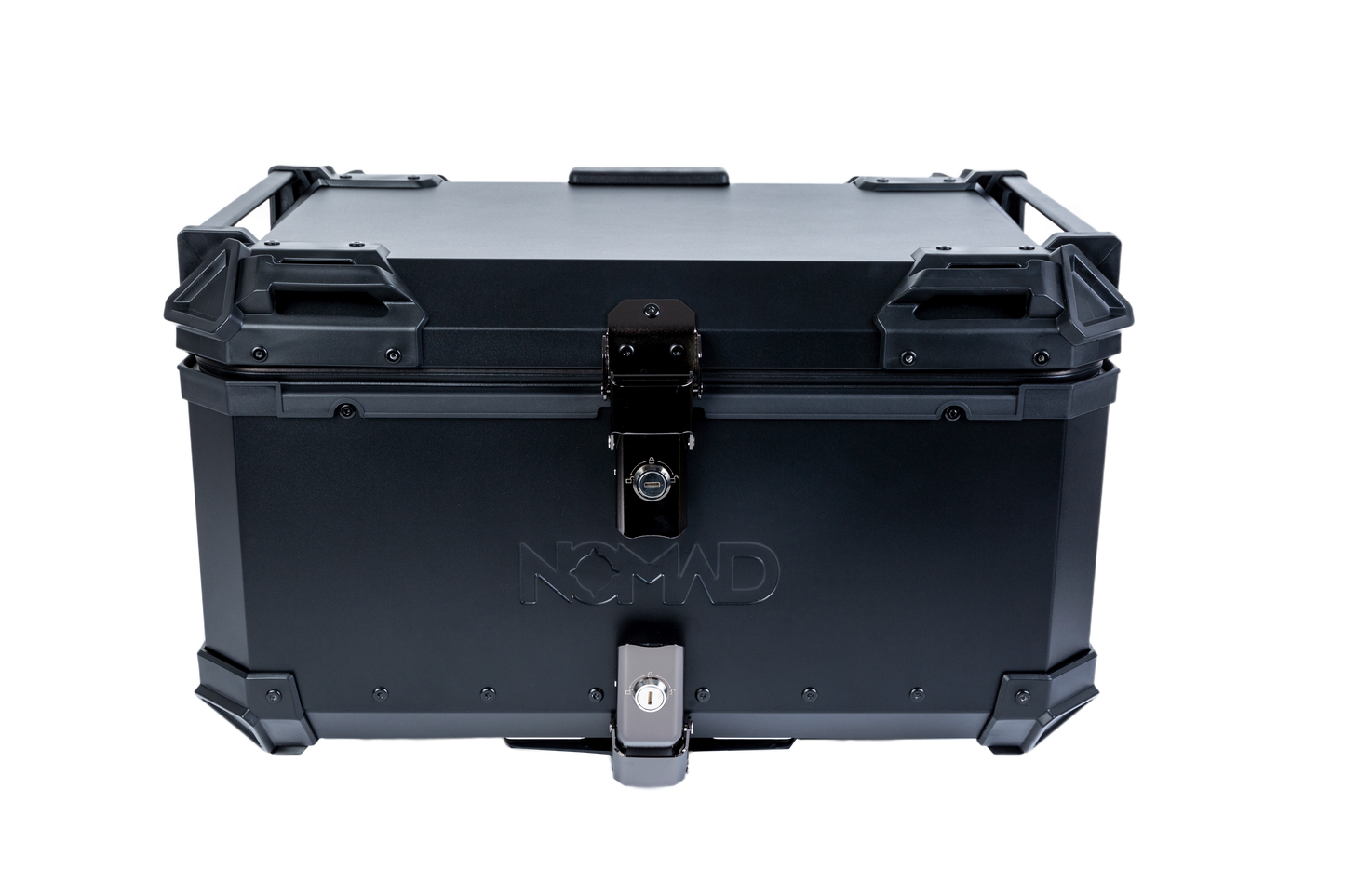 Top Case NOMAD 65L de Aluminio Negro con Respaldo y Base