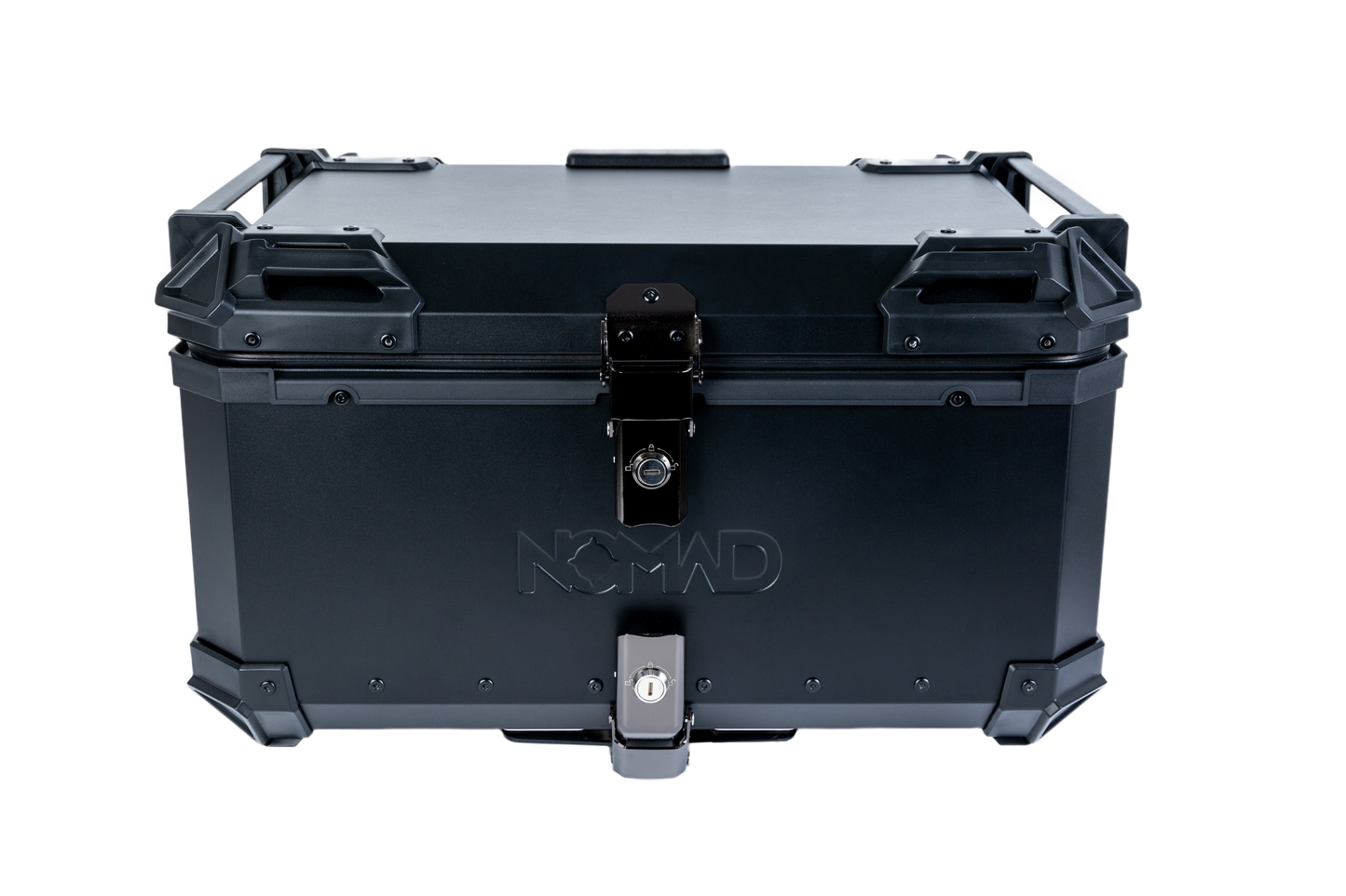Top Case NOMAD 65L de Aluminio Negro con Respaldo y Base