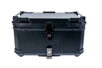 Top Case NOMAD 65L de Aluminio Negro con Respaldo y Base