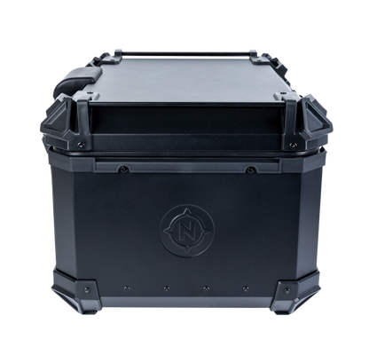 Top Case NOMAD 65L de Aluminio Negro con Respaldo y Base