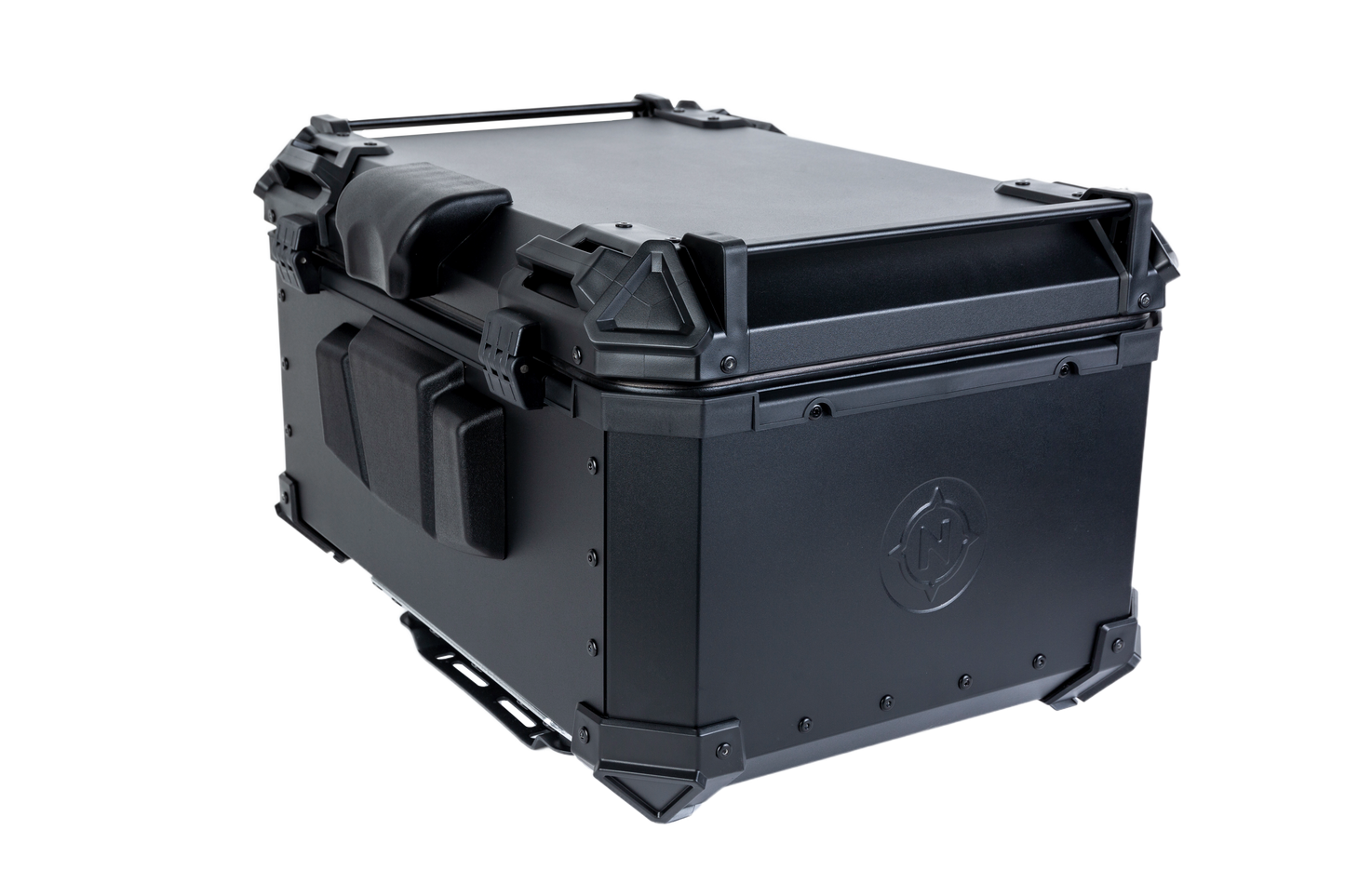 Top Case NOMAD 65L de Aluminio Negro con Respaldo y Base