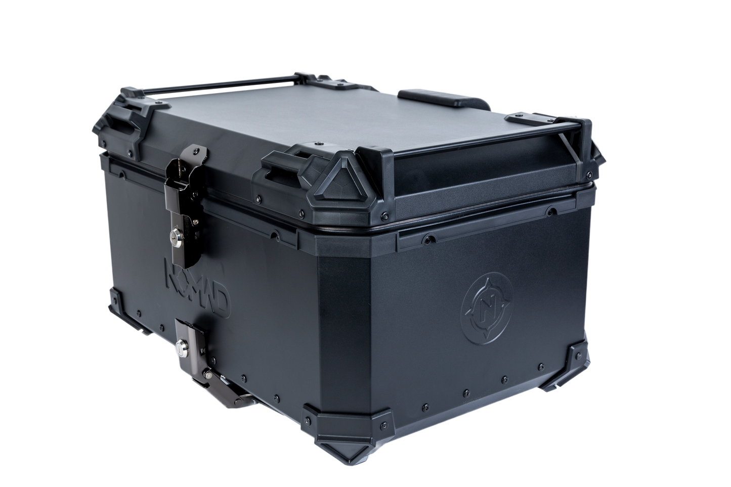 Top Case NOMAD 65L de Aluminio Negro con Respaldo y Base