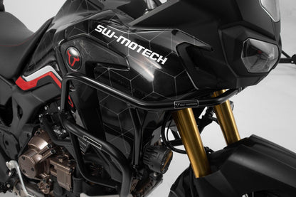 SW-MOTECH Protecciones superiores de motor Negro. Honda CRF1000L Africa Twin (15-).