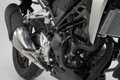 SW-MOTECH Protecciones laterales de motor Negro. Honda CB300R (18-).