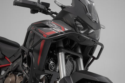 SW-MOTECH Protecciones superiores de motor Negro. Honda CRF1100L Africa Twin Adv (19-).