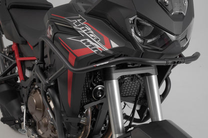 SW-MOTECH Protecciones superiores de motor Negro. Honda CRF1100L Africa Twin Adv (19-).