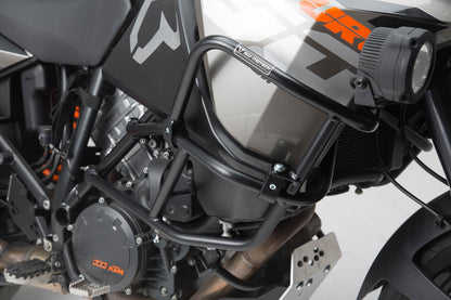 SW-MOTECH Protecciones sup. de motor para KTM original Negro. 1290 SAdv R / S (16-) 1090 Adv (16-).