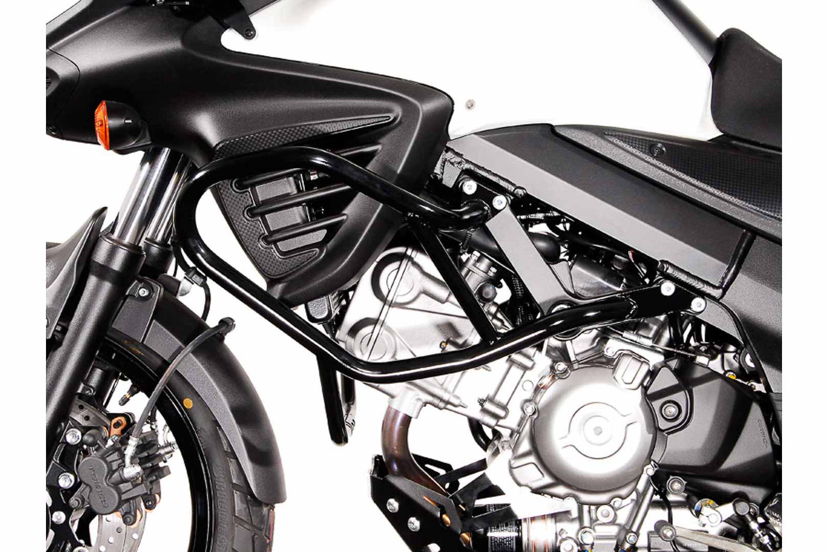 SW-MOTECH Protecciones laterales de motor Negro. Suzuki DL650 V-Strom (11-) / XT (14-).
