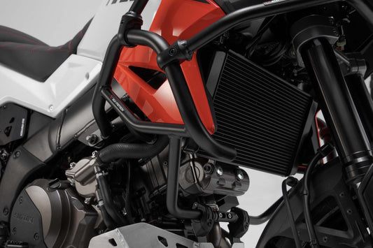 SW-MOTECH Protecciones laterales de motor Negro. Suzuki V-Strom 1050 (19-).