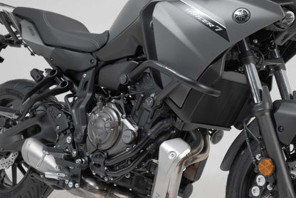 SW-MOTECH Protecciones laterales de motor Negro. Yamaha MT-07 / Tracer Tracer 7 / GT.