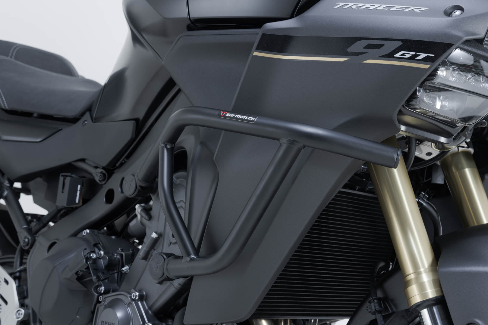 SW-MOTECH Protecciones laterales de motor Negro. Yamaha Tracer 9 GT / GT+ (24-).