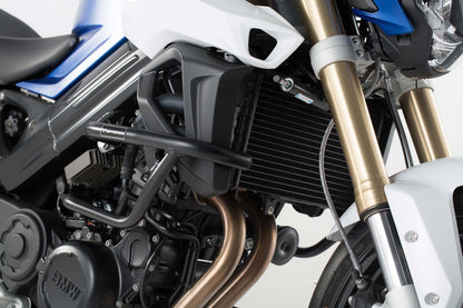 SW-MOTECH Protecciones laterales de motor Negro. BMW F 800 R (09-19) / F 800 S (04-10).