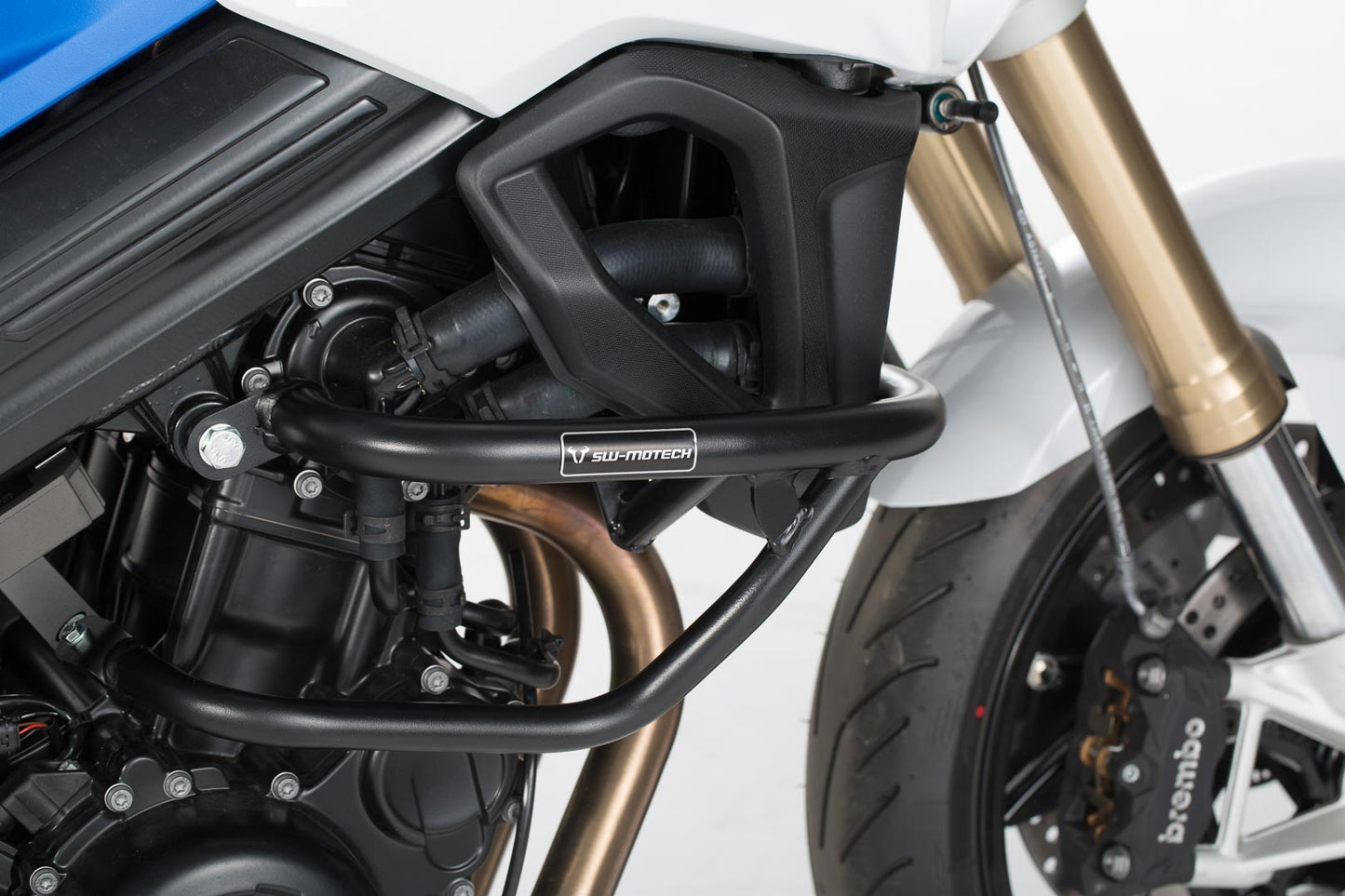 SW-MOTECH Protecciones laterales de motor Negro. BMW F 800 R (09-19) / F 800 S (04-10).