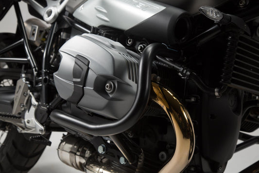 SW-MOTECH Protecciones laterales de motor Negro. Modelos BMW R nineT (14-).