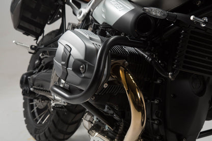 SW-MOTECH Protecciones laterales de motor Negro. Modelos BMW R nineT (14-).