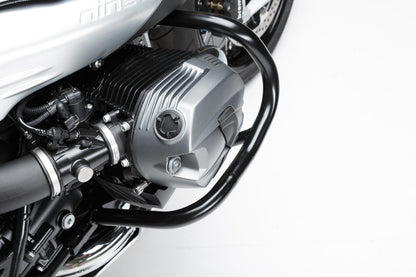 SW-MOTECH Protecciones laterales de motor Negro. Modelos BMW R nineT (14-).