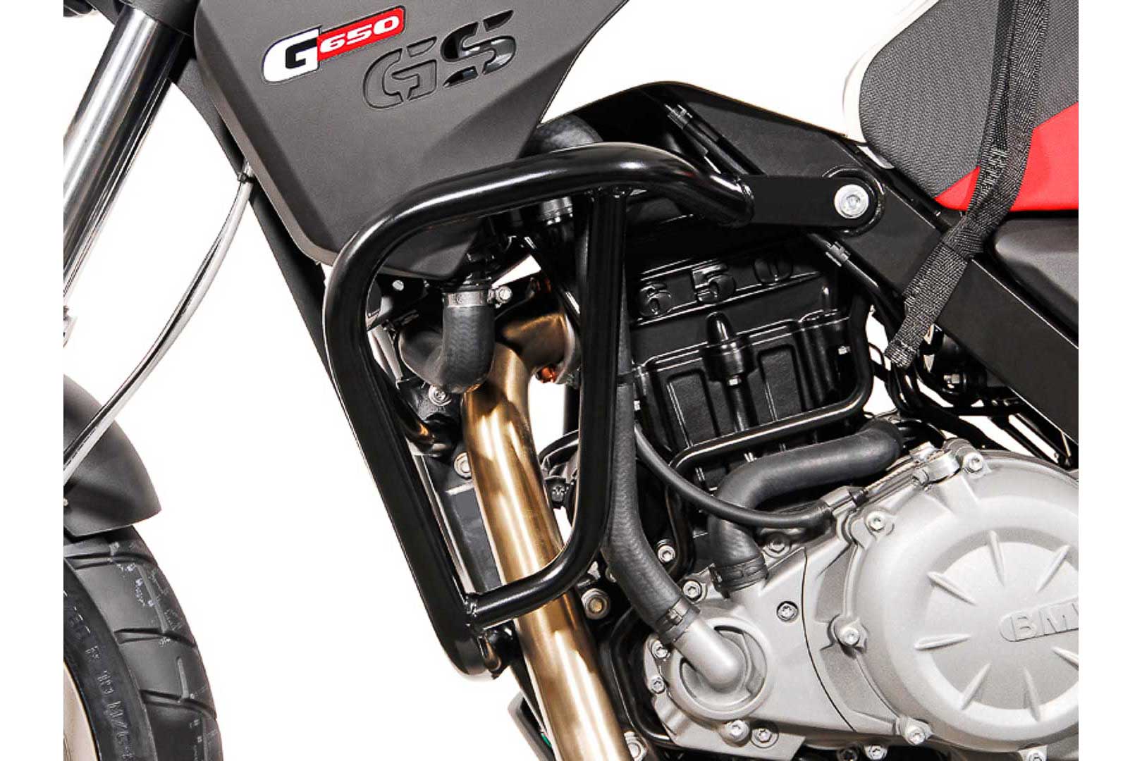 SW-MOTECH Protecciones laterales de motor Negro. BMW G 650 GS (11-15).