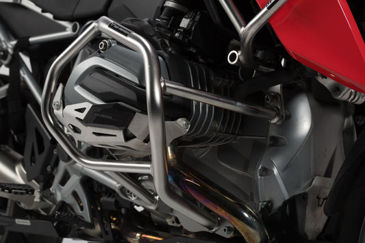 SW-MOTECH Protecciones laterales de motor Acero inoxidable. BMW R 1200 GS (12-18).