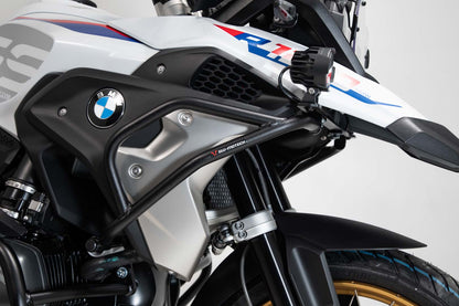 SW-MOTECH Protecciones superiores de motor Negro. BMW R 1200 GS (16-18) R 1250 GS (18-).