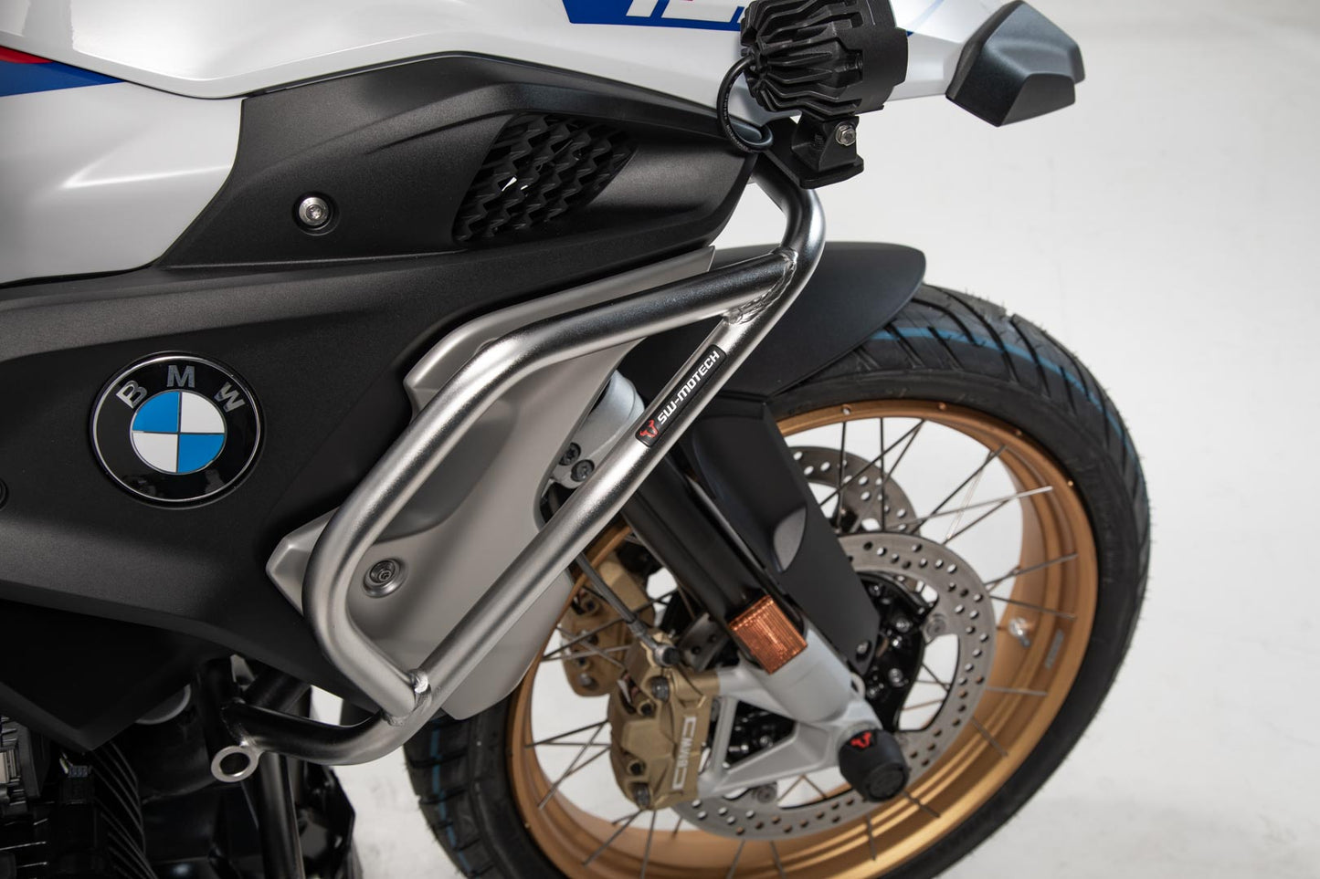 SW-MOTECH Protecciones superiores de motor Acero inoxidable. R1200GS (16-) R1250GS (18-).