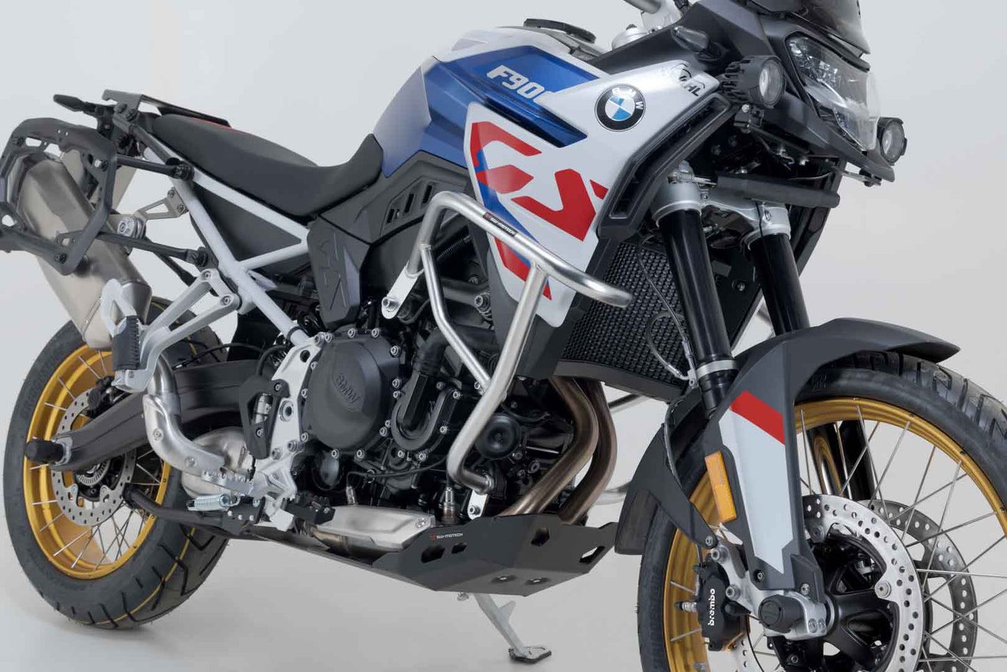 SW-MOTECH Protecciones laterales de motor Acero inoxidable. BMW F 850 GS F 800/900 GS.