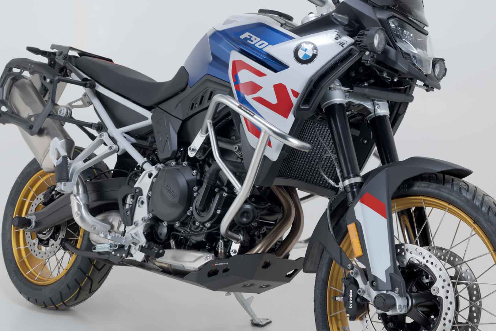 SW-MOTECH Protecciones laterales de motor Acero inoxidable. BMW F 850 GS F 800/900 GS.