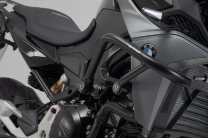 SW-MOTECH Protecciones laterales de motor Negro. BMW F 900 R (19-).