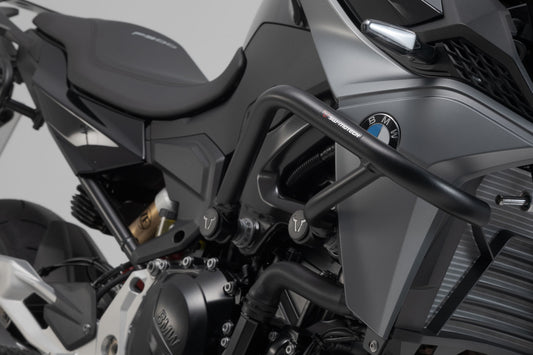 SW-MOTECH Protecciones laterales de motor Negro. BMW F 900 R (19-).