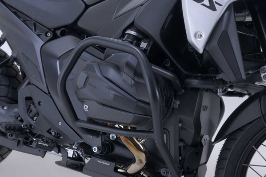 SW-MOTECH Protecciones laterales de motor Negro. BMW R 1300 GS (23-) R 1300 R (25-).