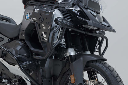 SW-MOTECH Protecciones superiores de motor Negro. BMW R 1300 GS Adv (24-). Para OEM SBL.