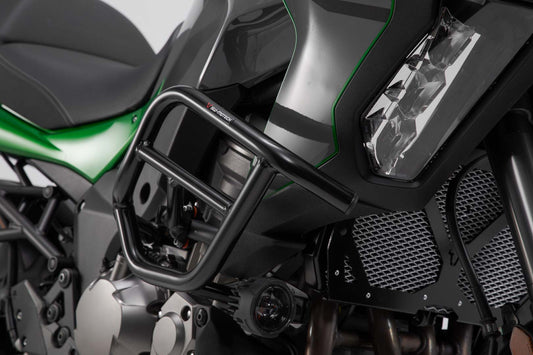 SW-MOTECH Protecciones laterales de motor Negro. Kawasaki Versys 1000 (18-) / 1100 (24-).