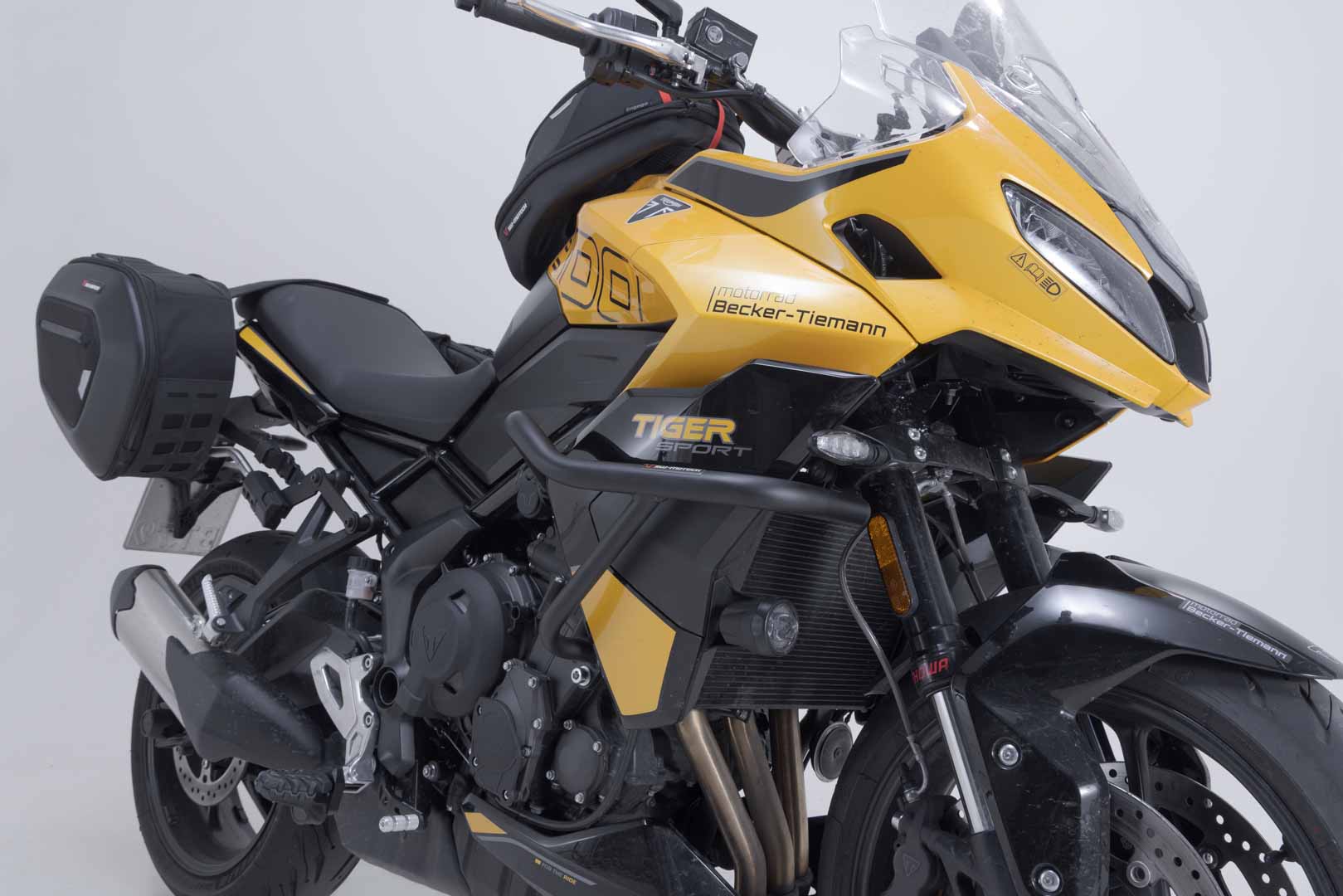 SW-MOTECH Protecciones laterales de motor Negro. Triumph Tiger 800 Sport (24-).