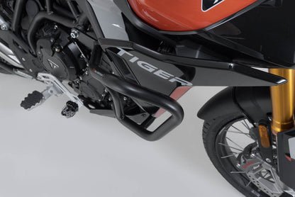 SW-MOTECH Protecciones laterales de motor Negro. Modelos Triumph Tiger 900 Tiger 850 Sp.