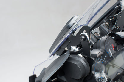 SW-MOTECH Refuerzo parabrisas Negro. BMW R 1200 GS (12-) R 1250 GS (18-).