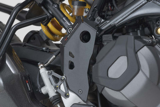 SW-MOTECH Protector de talón Negro. Ducati DesertX (22-) / Rally (23-).