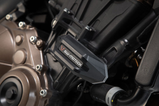 SW-MOTECH Kit de topes anticaidas Negro. Honda CB650R (18-23).