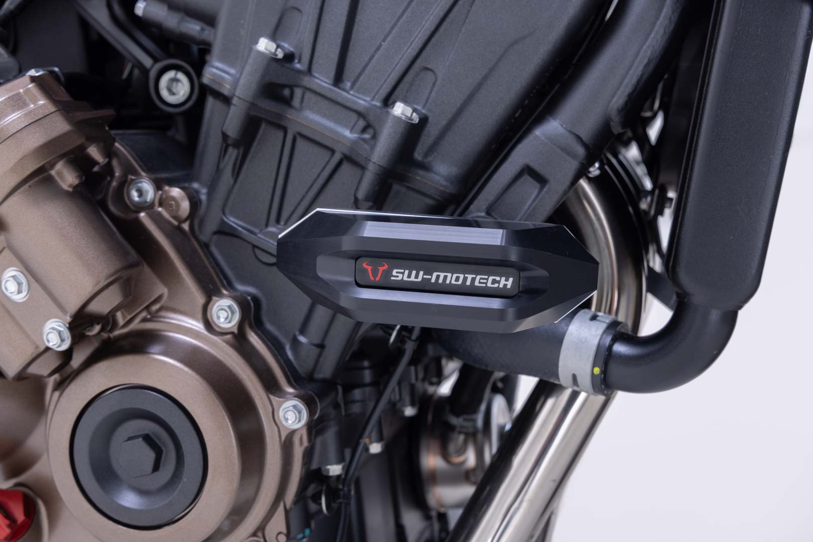 SW-MOTECH Kit de topes anticaidas Negro. Honda CB650R E-Clutch (23-).