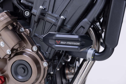 SW-MOTECH Kit de topes anticaidas Negro. Honda CB650R E-Clutch (23-).