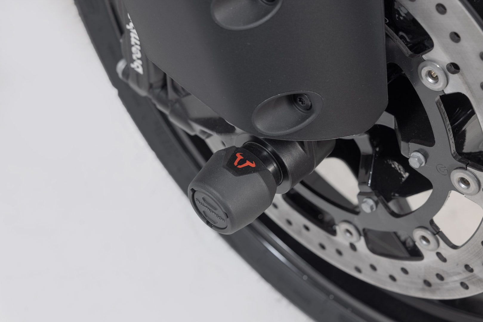 SW-MOTECH Kit de topes anticaidas para el eje delantero Negro. Modelos KTM Husqvarna Norden 901.