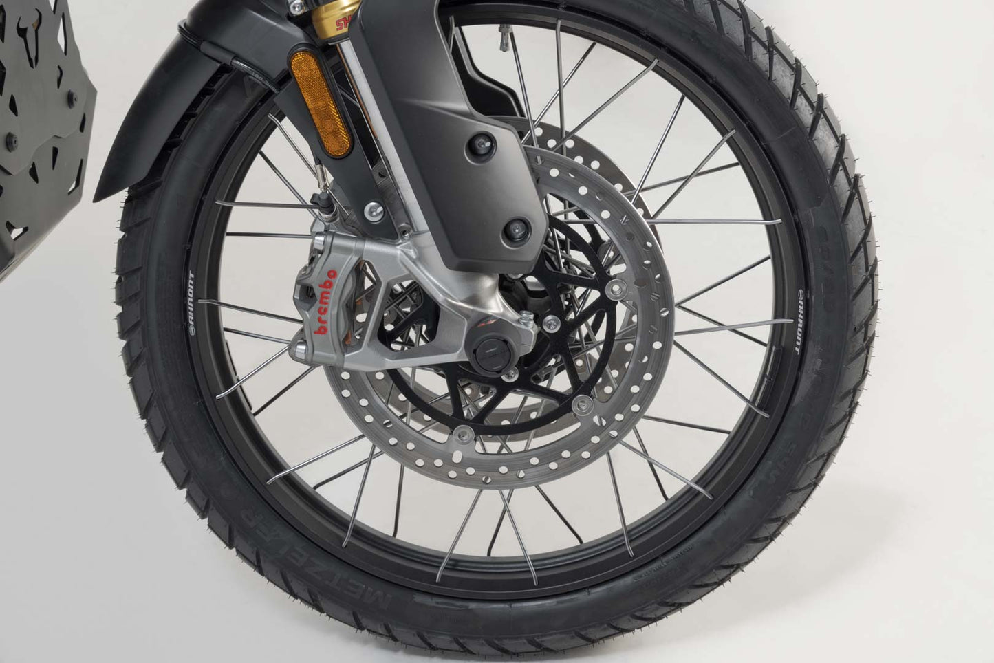 SW-MOTECH Kit de topes anticaidas para el eje trasero Negro. Modelos Suzuki Honda Triumph.