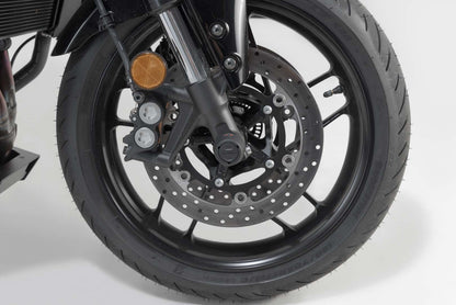SW-MOTECH Kit de topes anticaidas para el eje delantero Negro. Yamaha MT-09/SP XSR900 XT1200Z.